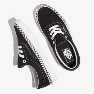 Vans Bayan Spor Ayakkabı Check Foxing Era Siyah/Beyaz | 40857-548